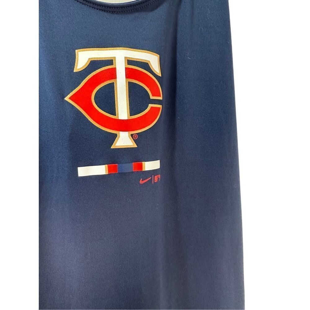Nike Dri Fit Minnesota Twins women’s blue Red criss cross back size M. #28-1795 - Picture 2 of 5
